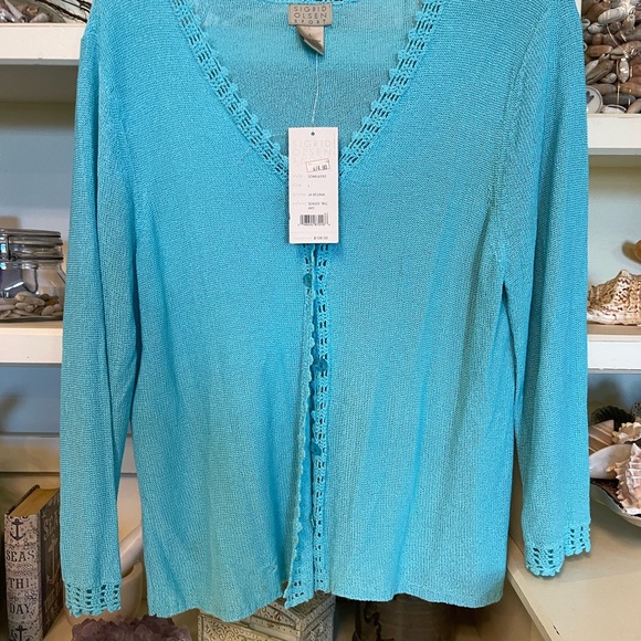 SOSport button up lightweight sweater - Picture 1 of 5